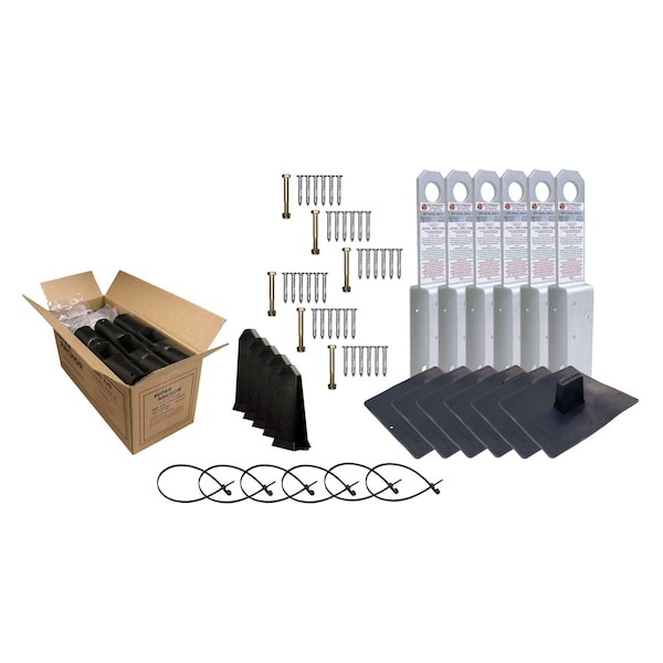 Super Anchor Safety ARS 2x8 Fall Arrest Anchor Kit 11ga Dacromet Finish. Retail Box of 6 Anchors 1001-D - main